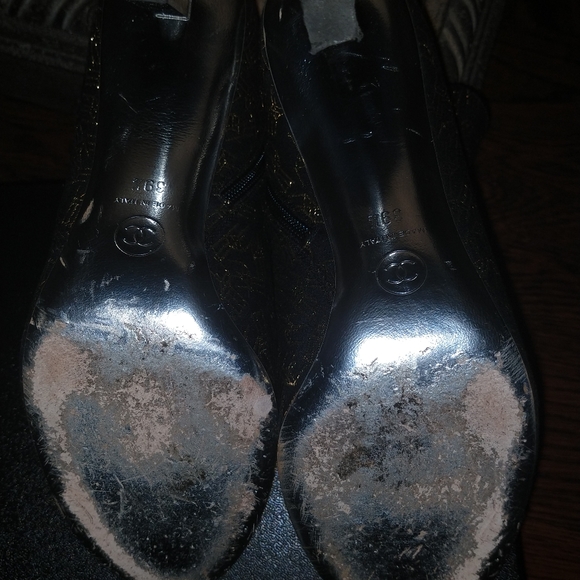 Authentic Metallic Chanel booties - Picture 6 of 10